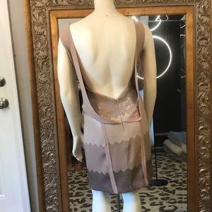 Jessica Simpson open back sequin short cocktail 4